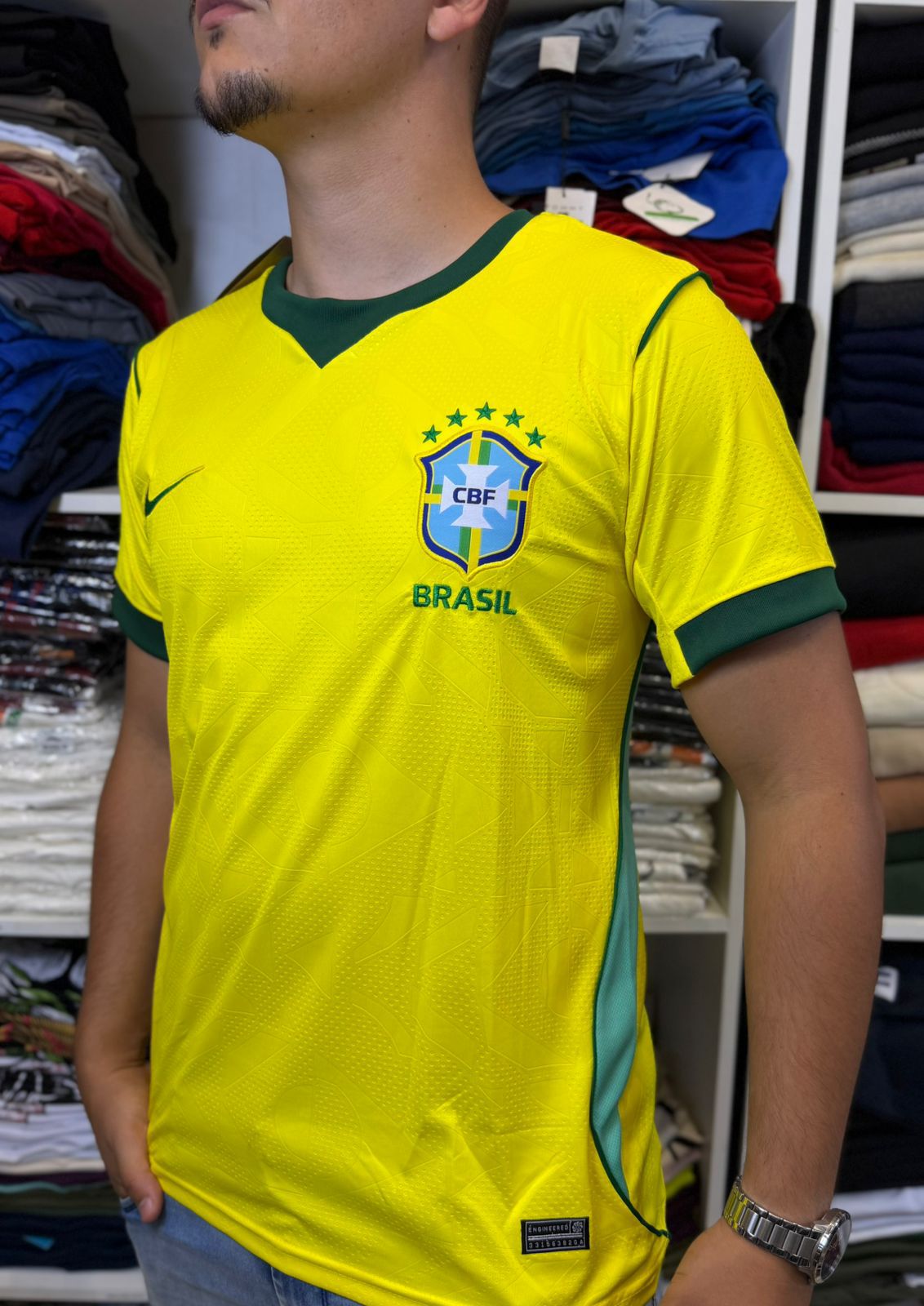 Camisa Masculina Amarela Copa 2026